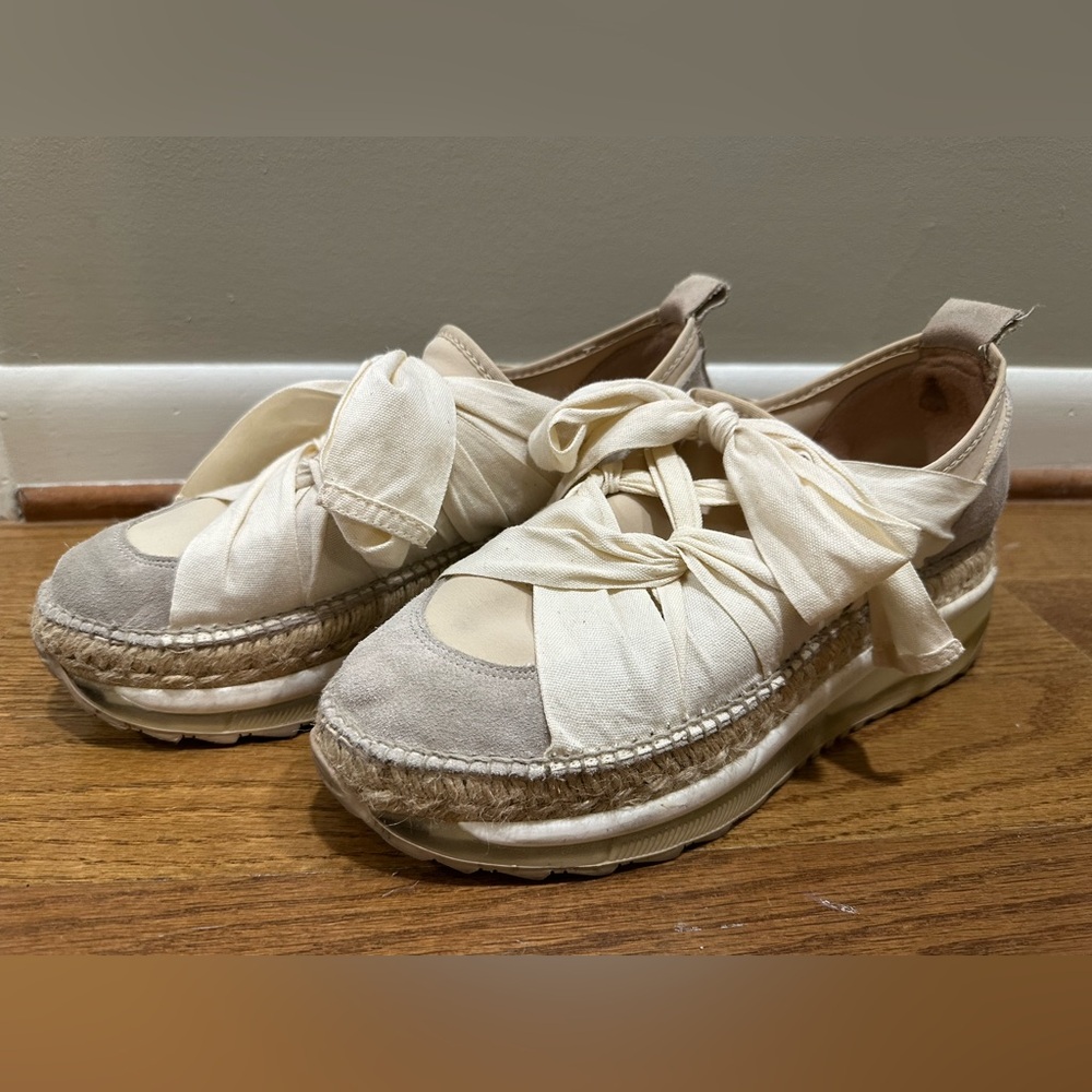 Free People Chapmin Women's Cream Espadrille Shoes